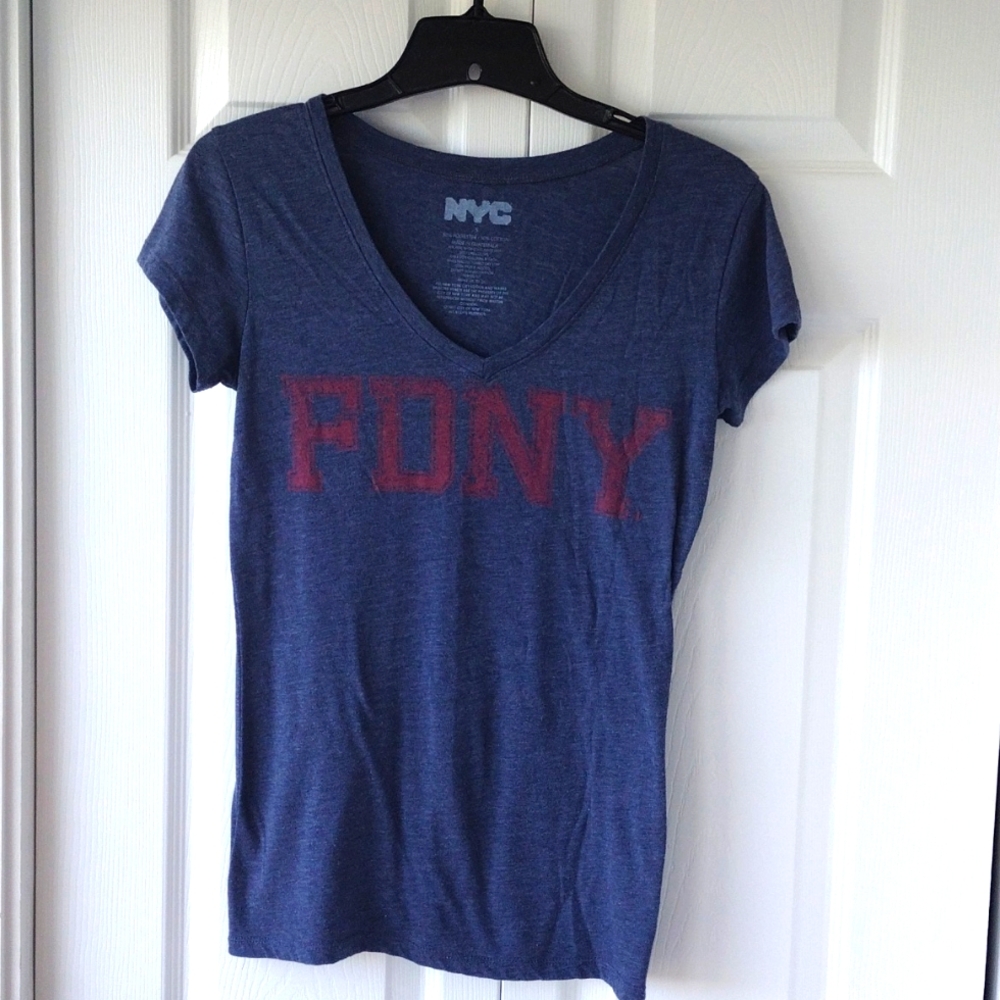 FDNY Blue T-shirt Size Small